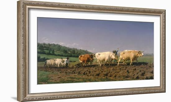 Ploughing in Nevers-Rosa Bonheur-Framed Giclee Print