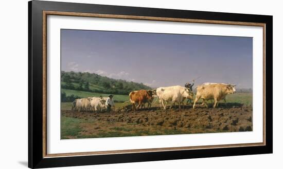 Ploughing in Nevers-Rosa Bonheur-Framed Giclee Print