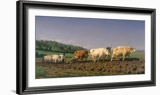 Ploughing in Nevers-Rosa Bonheur-Framed Giclee Print