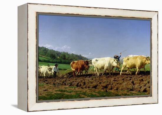 Ploughing in Nivernais, 1849-Rosa Bonheur-Framed Premier Image Canvas