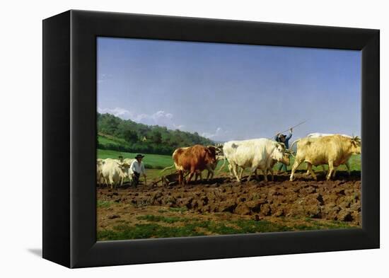 Ploughing in Nivernais, 1849-Rosa Bonheur-Framed Premier Image Canvas