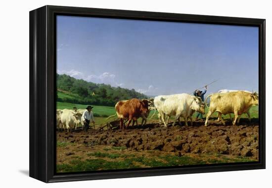 Ploughing in Nivernais, 1849-Rosa Bonheur-Framed Premier Image Canvas