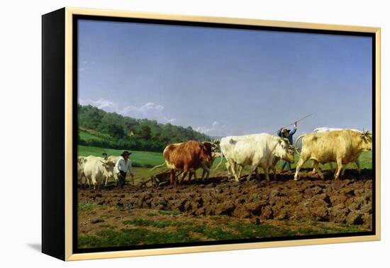 Ploughing in Nivernais, 1849-Rosa Bonheur-Framed Premier Image Canvas