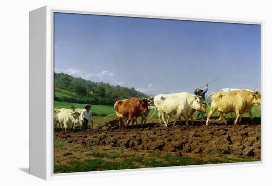 Ploughing in Nivernais, 1849-Rosa Bonheur-Framed Premier Image Canvas