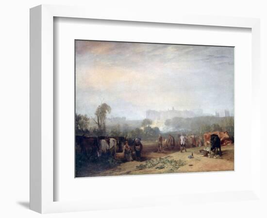 Ploughing Up Turnips, Near Slough, (Windsor), C1809-J. M. W. Turner-Framed Giclee Print