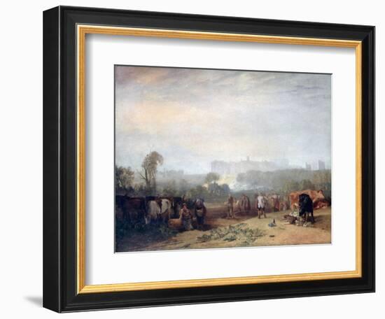 Ploughing Up Turnips, Near Slough, (Windsor), C1809-J. M. W. Turner-Framed Giclee Print