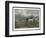 Ploughing with a Three-Horse Team-W.h. Hopkins-Framed Art Print