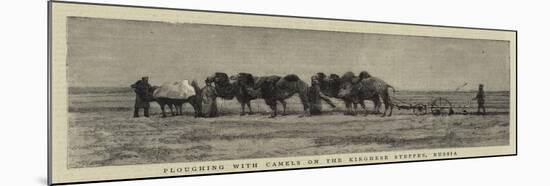 Ploughing with Camels on the Kirghese Steppes, Russia-null-Mounted Giclee Print