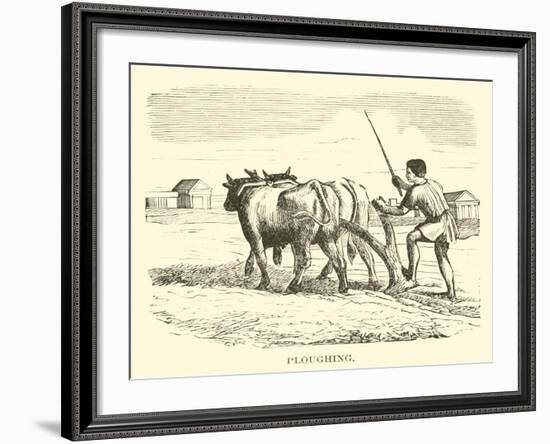 Ploughing-null-Framed Giclee Print