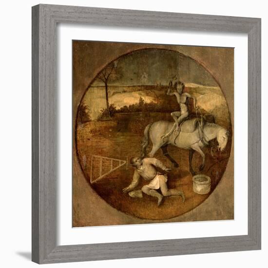 Ploughman Unhorsed by a Demon-Hieronymus Bosch-Framed Giclee Print