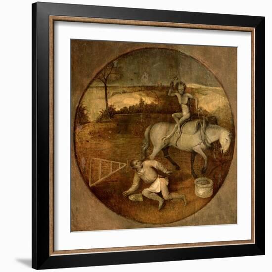 Ploughman Unhorsed by a Demon-Hieronymus Bosch-Framed Giclee Print