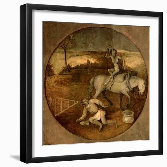 Ploughman Unhorsed by a Demon-Hieronymus Bosch-Framed Giclee Print