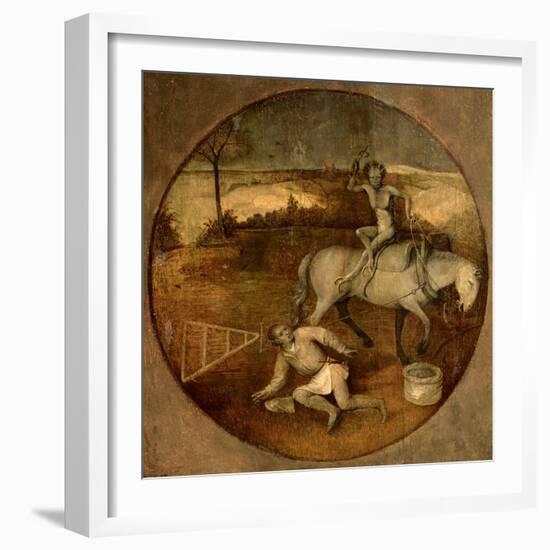 Ploughman Unhorsed by a Demon-Hieronymus Bosch-Framed Giclee Print