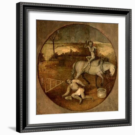 Ploughman Unhorsed by a Demon-Hieronymus Bosch-Framed Giclee Print