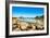 Ploumanach, Rocks and Bay Beach in Morning. Pink Granite Coast, Perros Guirec, Brittany, France-stevanzz-Framed Photographic Print