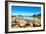 Ploumanach, Rocks and Bay Beach in Morning. Pink Granite Coast, Perros Guirec, Brittany, France-stevanzz-Framed Photographic Print