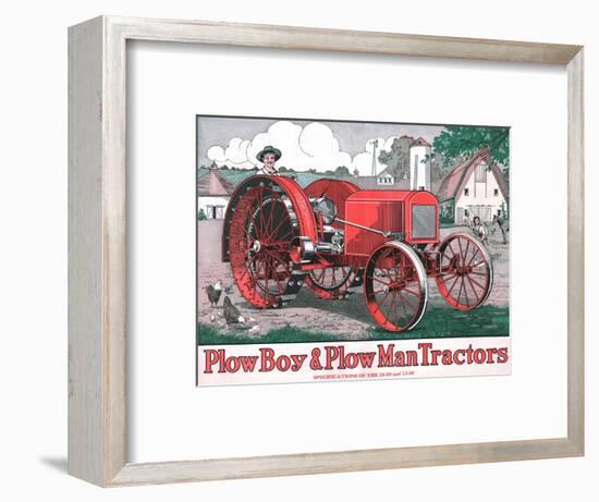 'PlowBoy & PlowMan Tractors', c1916-Unknown-Framed Giclee Print