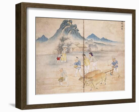 Plowing a Field-Kim Junkeun-Framed Giclee Print