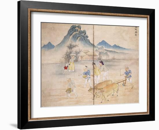 Plowing a Field-Kim Junkeun-Framed Giclee Print