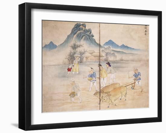 Plowing a Field-Kim Junkeun-Framed Giclee Print