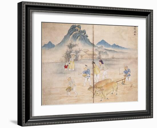 Plowing a Field-Kim Junkeun-Framed Giclee Print