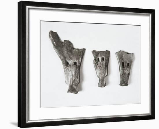 Plows and Tools Made of Bone in the Form of Small Shovel, China, Hemudu Culture-null-Framed Giclee Print
