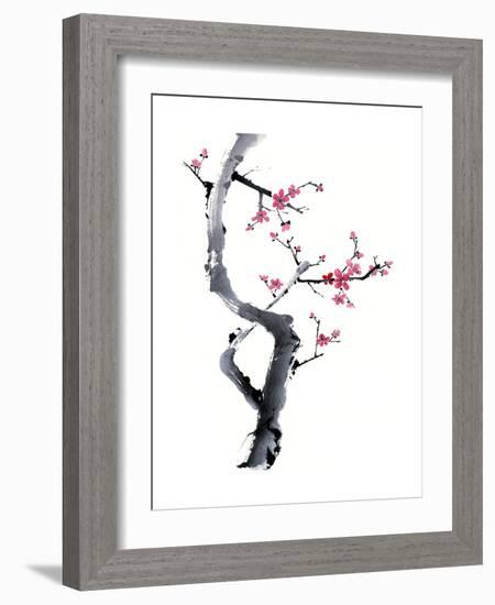 Plum Blossom Branch I-Nan Rae-Framed Premium Giclee Print