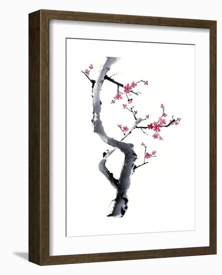 Plum Blossom Branch I-Nan Rae-Framed Premium Giclee Print