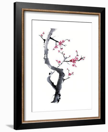 Plum Blossom Branch I-Nan Rae-Framed Premium Giclee Print