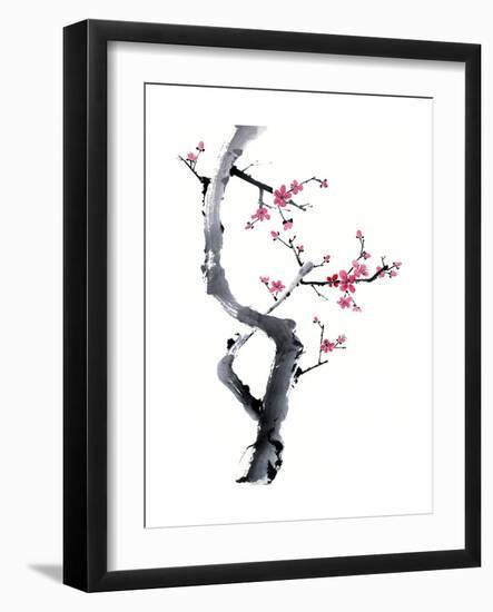 Plum Blossom Branch I-Nan Rae-Framed Premium Giclee Print