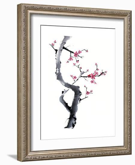 Plum Blossom Branch I-Nan Rae-Framed Art Print