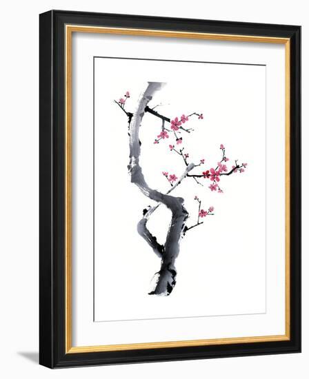 Plum Blossom Branch I-Nan Rae-Framed Art Print