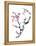 Plum Blossom Branch II-Nan Rae-Framed Stretched Canvas