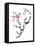 Plum Blossom Branch II-Nan Rae-Framed Stretched Canvas