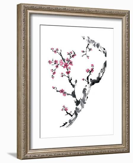 Plum Blossom Branch II-Nan Rae-Framed Art Print