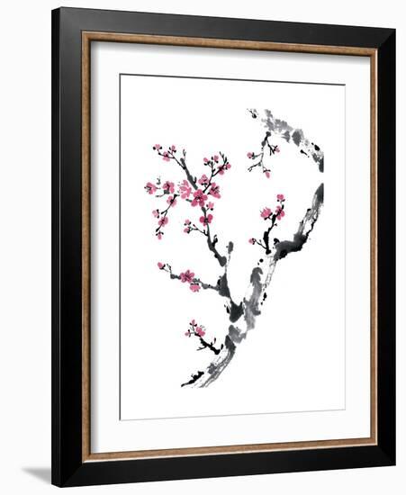 Plum Blossom Branch II-Nan Rae-Framed Art Print