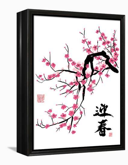 Plum Blossom-yienkeat-Framed Stretched Canvas