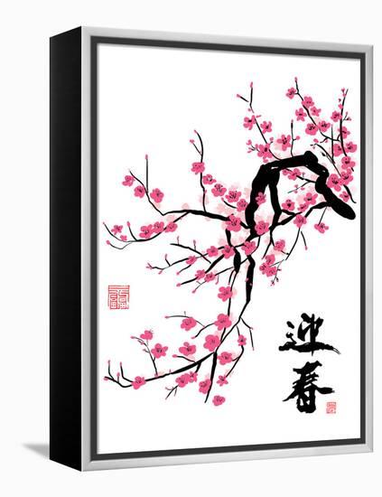 Plum Blossom-yienkeat-Framed Stretched Canvas