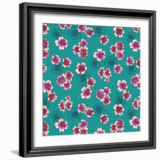 Plum Blossom-null-Framed Giclee Print