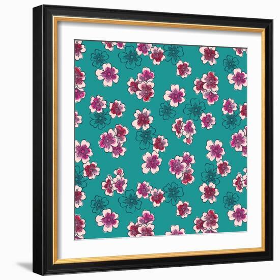 Plum Blossom-null-Framed Giclee Print