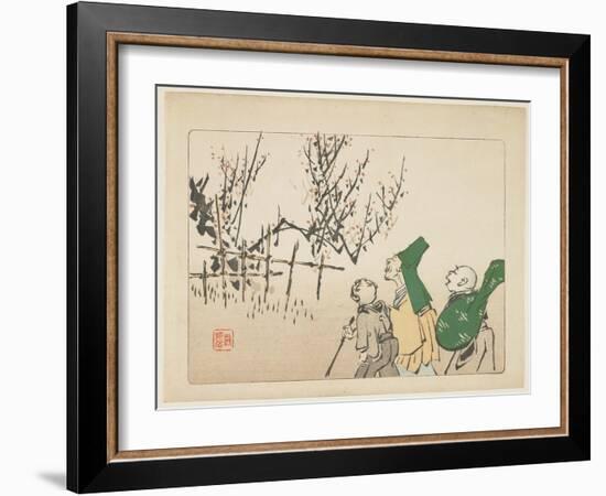 Plum Blossoms, C. 1877-Shibata Zeshin-Framed Giclee Print