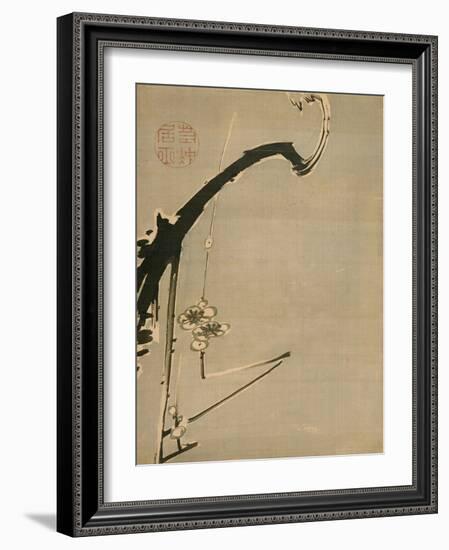 Plum Blossoms - Jakuchu, Ito (1716-1800) - 18Th Century - Watercolour and Ink on Paper - 34,8X26,2-Ito Jakuchu-Framed Giclee Print