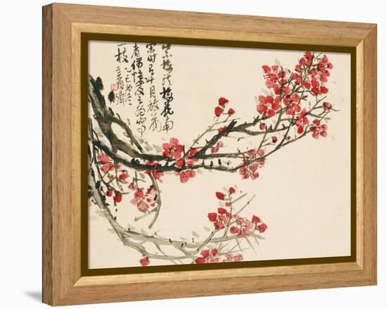 Plum Blossoms-Wu Changshuo-Framed Premier Image Canvas