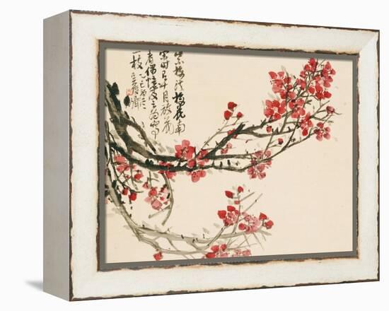 Plum Blossoms-Wu Changshuo-Framed Premier Image Canvas