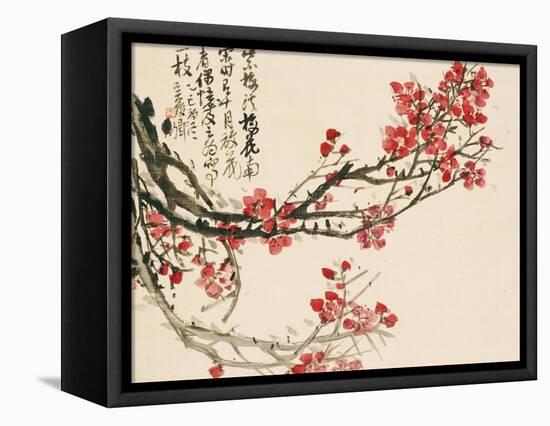 Plum Blossoms-Wu Changshuo-Framed Premier Image Canvas