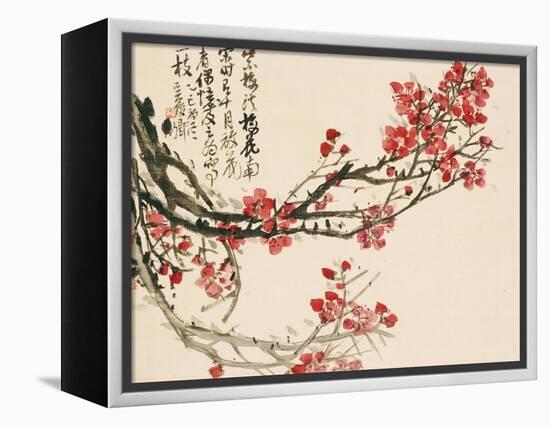 Plum Blossoms-Wu Changshuo-Framed Premier Image Canvas