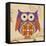 Plum Boho Owl-Hope Smith-Framed Stretched Canvas