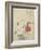 Plum Branch, a Peony Flower and a Metal Seal, 1816-Kubo Shunman-Framed Giclee Print