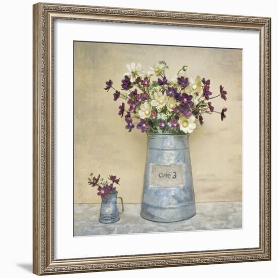 Plum Daisies-Cristin Atria-Framed Art Print