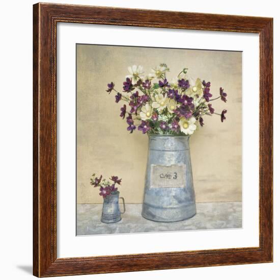 Plum Daisies-Cristin Atria-Framed Art Print